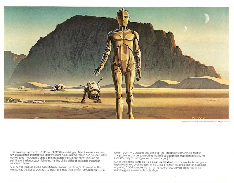 Droids in the Desert — Concept Painting